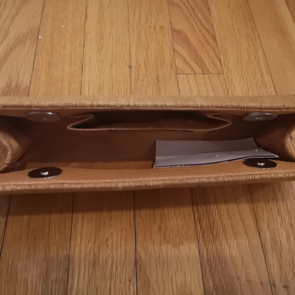 Silk Small clutch in Maroon & Ochre - Picture 6 of 7